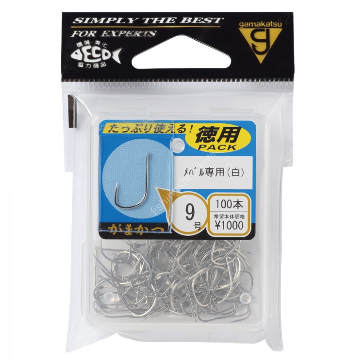 GAMAKATSU Mebaru Senyo [White] #9 Box (100pcs)