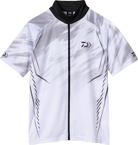 DAIWA DE-7624 Short Sleeve Dry Shirt (White) 2XL
