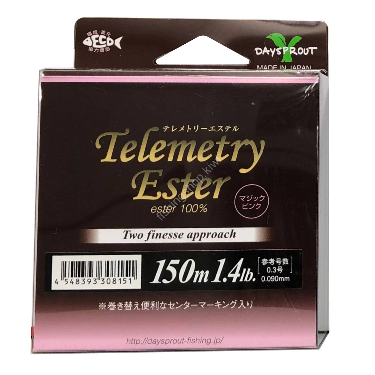 DAYSPROUT Telemetry Ester Magic Pink 150m 2lb #0.4 Fishing lines buy at