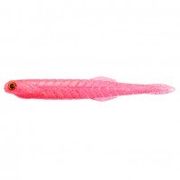 ISSEI UmiTaro Katakuchi Worm 4.5in # 039 pink glow Rainbow
