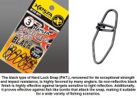 XESTA Hard Lock Snap Black #0.5 (70lb) 8pcs