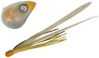 JACKALL Bakuryu Pb BinBin Dama Slide 250g #F206 Shiroama Glow / Ika Glow T+