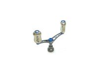 LIVRE 3758 Double Handle Wing 80 Fino Knob for Daiwa #Gunmetal/Blue