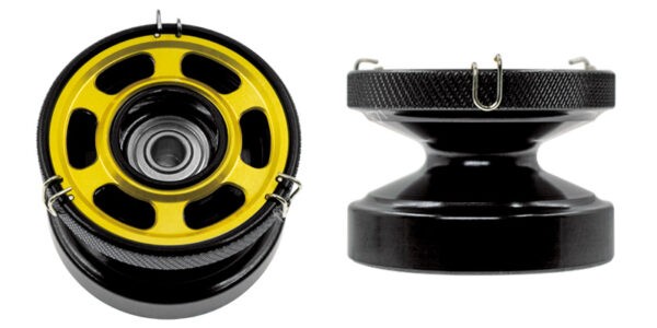 M.T.C.W. Wakasagi Electric Reel Spool #Black/Titanium Gold