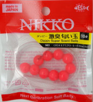 NIKKO 563 Dappy Super Scent Balls 10mm C03 KrillGLRed