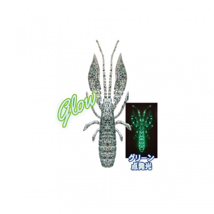 RUDIE'S Grouper Eating Shrimp 3.5" Flickering Glow Muscat