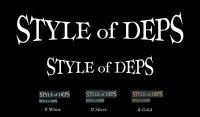 DEPS "Style Of Deps" Cutting Sticker L Gold