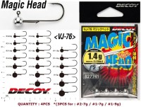 DECOY Magic Head VJ-76 [NS Black] 5g #1 (4pcs)