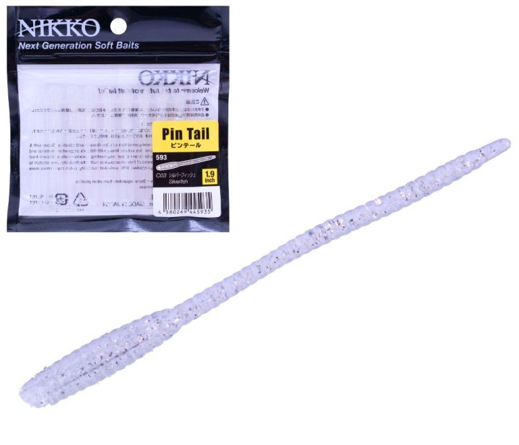 NIKKO 593 Pin Tail 1.9" #C03 Silverfish