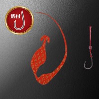 MATSUOKA SPECIAL Single Swim with Hook #Zebra Dark Orange Gold Lame