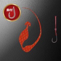 MATSUOKA SPECIAL Single Swim with Hook #Zebra Dark Orange Gold Lame