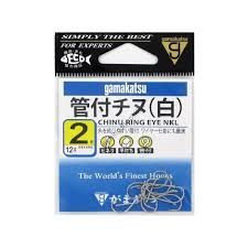 GAMAKATSU Chinu Ring Eye [White] #2 (12pcs)