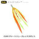 DUEL Slide Rubber No.10x11 #CLRS Chartreuse Red Spot