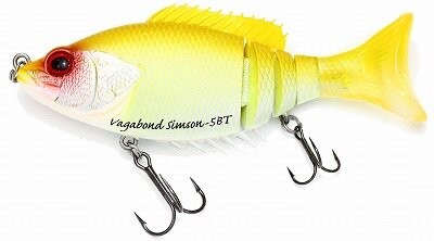 VAGABOND Simson-5 BT 105mm 24g #127PAN Yellow Chart BW