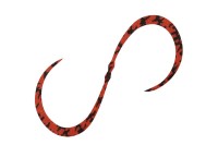 JACKALL BinBin Dama Custom Necktie Curly #F-0187 Striped Red