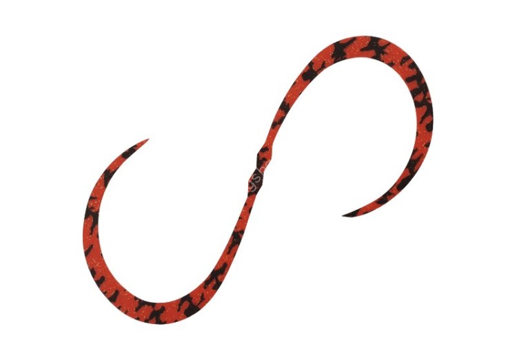 JACKALL BinBin Dama Custom Necktie Curly #F-0187 Striped Red JACKALL BinBin Dama Custom Necktie Curly #F-0187 Striped Red