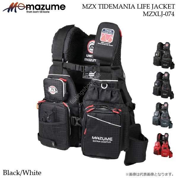 Mazume OB MZXLJ-074 MZX Tidemania life Jacket BK * White Wear buy 