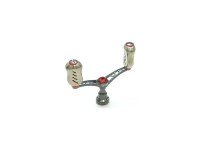LIVRE 3757 Double Handle Wing 80 Fino Knob for Daiwa #Gunmetal/Red