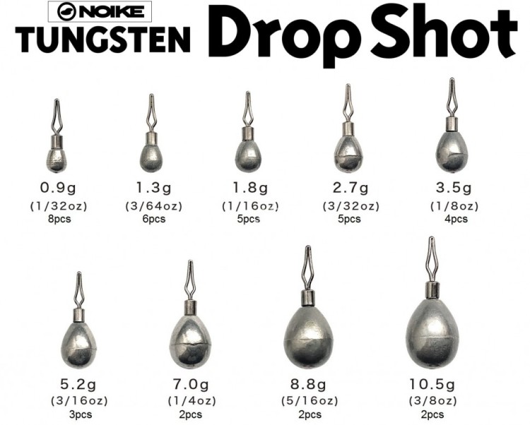 NOIKE Tungsten Drop Shot 3/16oz