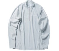 SHIMANO SH-040X Water Repellent Half Zip Shirt Long Sleeve (Light Gray) S