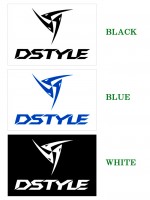 DSTYLE Logo Cutting Sticker Type-2 Blue