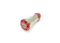 LIVRE 5043 F-Forte Titanium Handle Knob #Silver/Red (2 pcs)