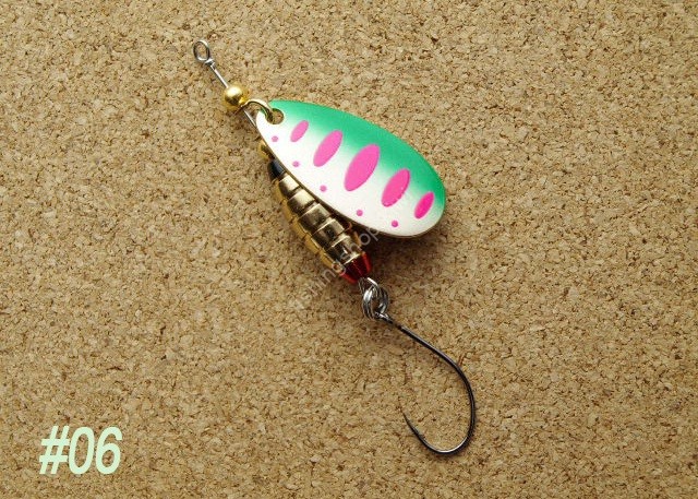 RIVER OLD Satellite. Toopeedo 5.6g #06 Metallic Green・FL Pink Yamame