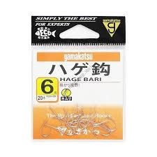 GAMAKATSU Hage Bari [White] #6 (20pcs)