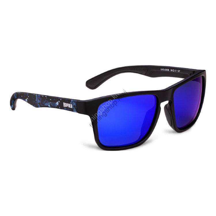 RAPALA JAPAN URBAN SUNGLASSES FREE SIZE MAT BLACK / BLUE CAMO FRAME BLUE
