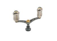 LIVRE 3754 Double Handle Wing 80 Fino Knob for Daiwa #Titanium/Gold