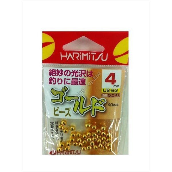 HARIMITSU Gold Beads 4mm (30pcs)