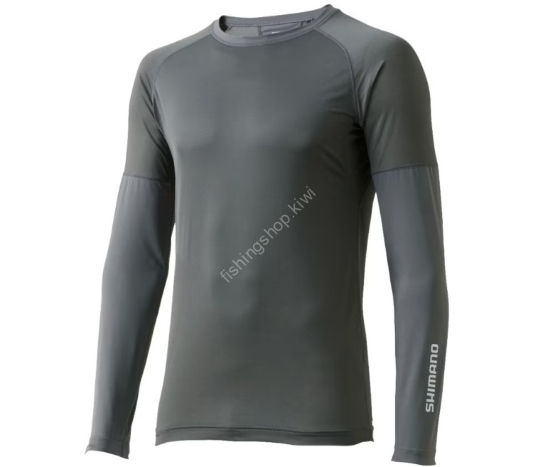 SHIMANO IN-000V Sun Protection Hybrid Inner Shirt Charcoal M