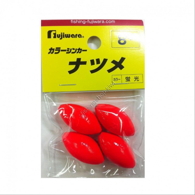 Fujiwara Colour Sinker Jujube No.8 Fluorescent Red