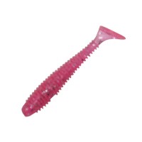 BASIC GEAR Light Saltworm Shad S05 Pink Glow