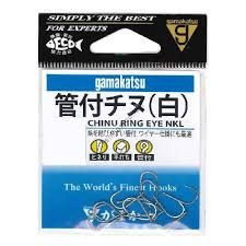GAMAKATSU Chinu Ring Eye [White] #4 (12pcs)