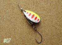 RIVER OLD Satellite. Toopeedo 5.6g #07 FL Chartreuse・FL Red Yamame
