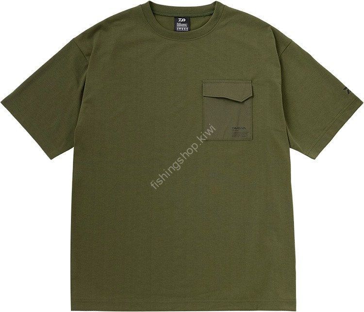 DAIWA DE-6623 Ecology Pocket T-Shirt (Moss Green) L