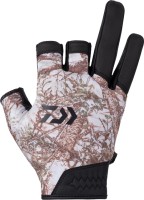 DAIWA DG-6523W Cold Protection Game Gloves 3 Pieces Cut (White Lake Camo) M