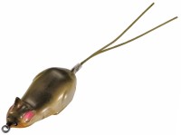 TIEMCO CritterTackle Wild Mouse Mini Hard #04 Clear Moss Green