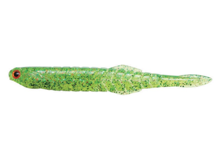 ISSEI Kaitaro Katakuchi Worm 4.5 #056 图表绿色闪粉 (6pcs)