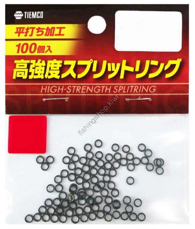 TIEMCO TIEMCO SPLIT RING 100 PCS BLACK 1