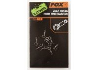 FOX EDGES Kuro Micro Hook Ring Swivels (10pcs)
