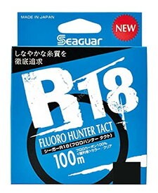 KUREHA Seaguar R18 Fluoro Hunter Tact [Clear] 100m #0.8 (3lb)