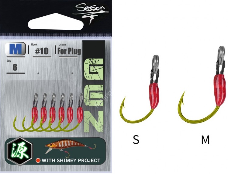 SEASON Gen M Triple Hook [Classic Gold] S (6pcs)