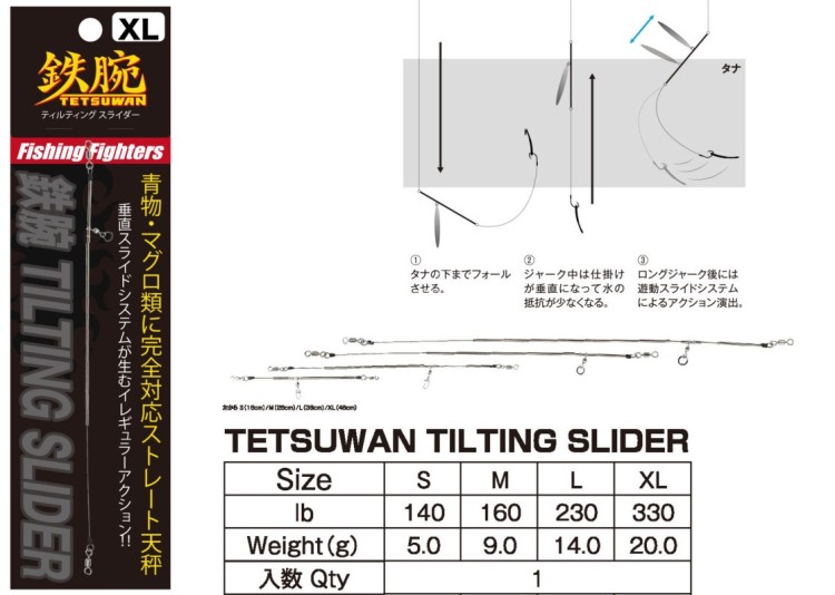 NATURE BOYS Tetsuwan Tilting Slider 36cm L
