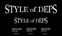 DEPS "Style Of Deps" Cutting Sticker M Gold
