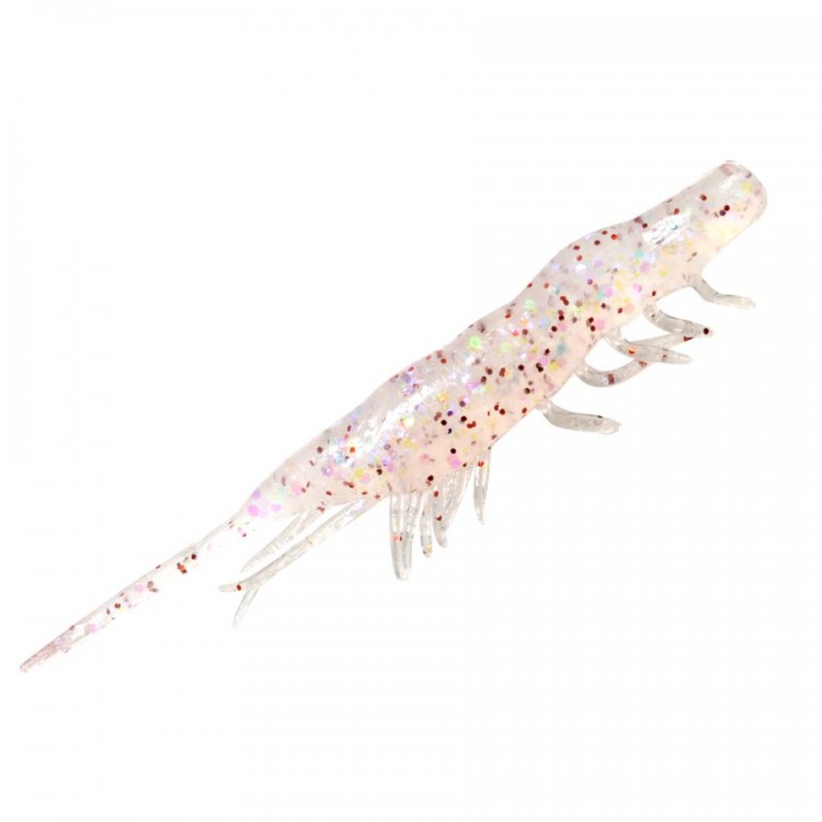 MAGBITE MBW06 Snatch Bite Shrimp 2.5 inches 05 Clear holographic Shrimp