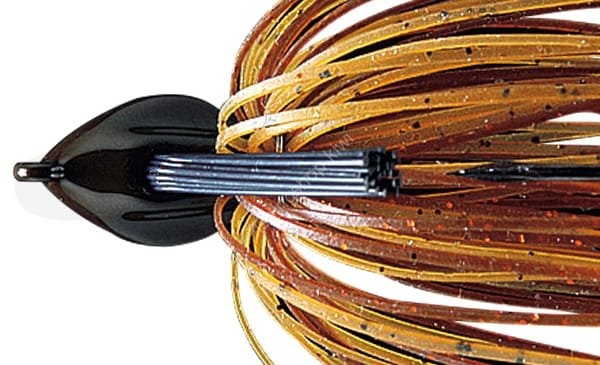 DEPS Flat Back Jig 7g Silicon Skirt 25 Orange Edge