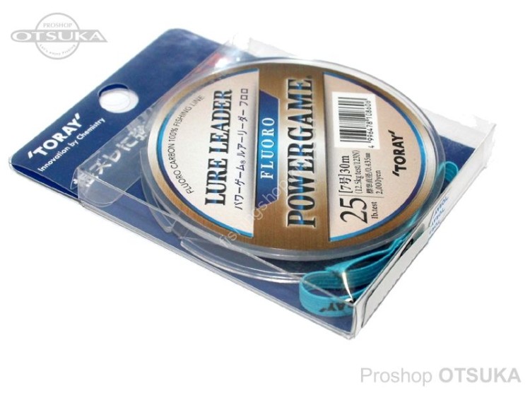 TORAY Powergame Lure Leader Fluoro [Natural] 30m #7 (25lb)