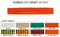 DAIWA Kohga Cut Skirt 3D Dot #Red Lame